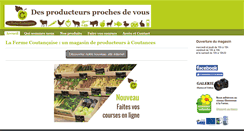 Desktop Screenshot of la-ferme-coutancaise.com