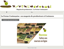 Tablet Screenshot of la-ferme-coutancaise.com